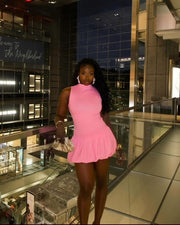 BALLOON DRESS (PINK)