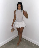 BALLOON DRESS (WHITE)