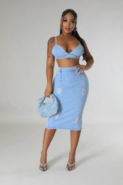 DENIMLAND SKIRT SET