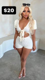 DAY AND NIGHT SHORT SET WHITE