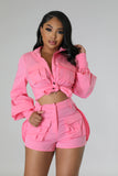 VALLEY SHORT SET PINK