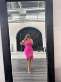 MISTY DRESS HOT PINK