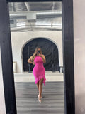 MISTY DRESS HOT PINK