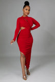 SWEET HOLIDAYS DRESS  (RED)
