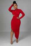 SWEET HOLIDAYS DRESS  (RED)